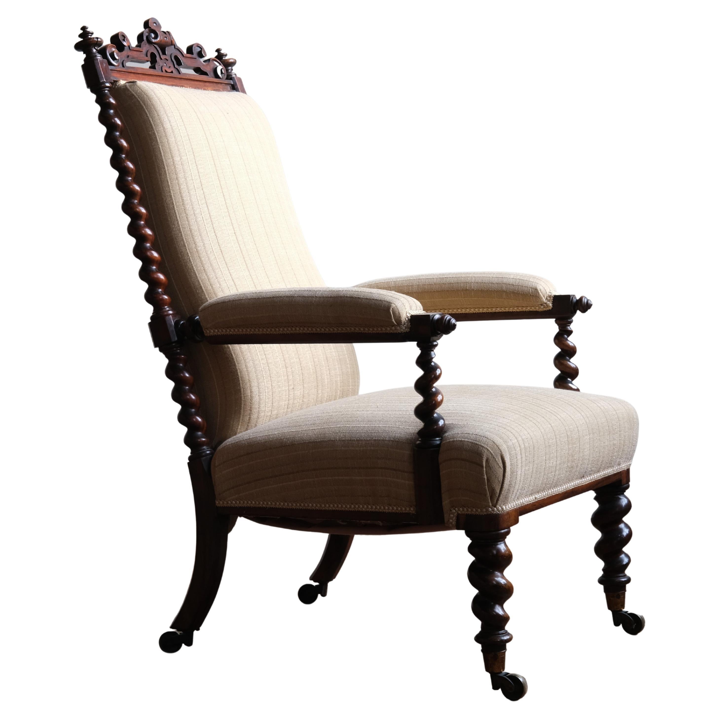 Miles and Edwards Rosewood Open Armchair, circa 1840