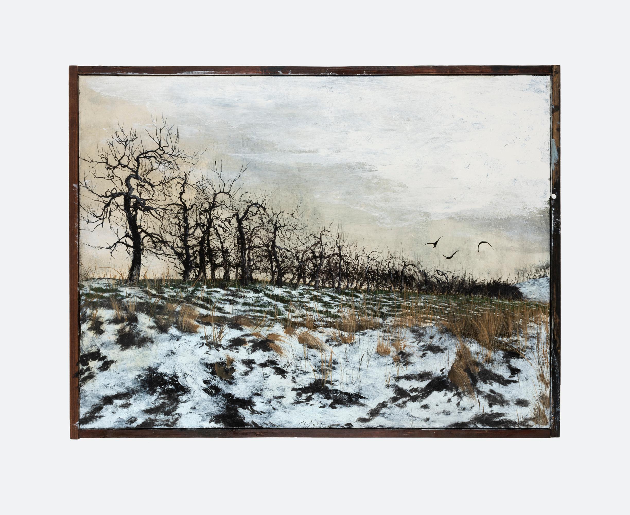 Orchard avec foules - Painting de Miles Cleveland Goodwin