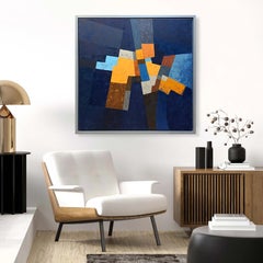 Esquinas Brillantes, Obra de Arte Paisaje, Pintura al Óleo Original, Arte Abstracto