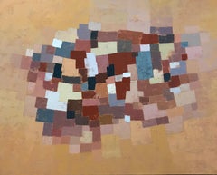 Carnival, Landscape Artwork, Original Oil Painting, Abstract Art