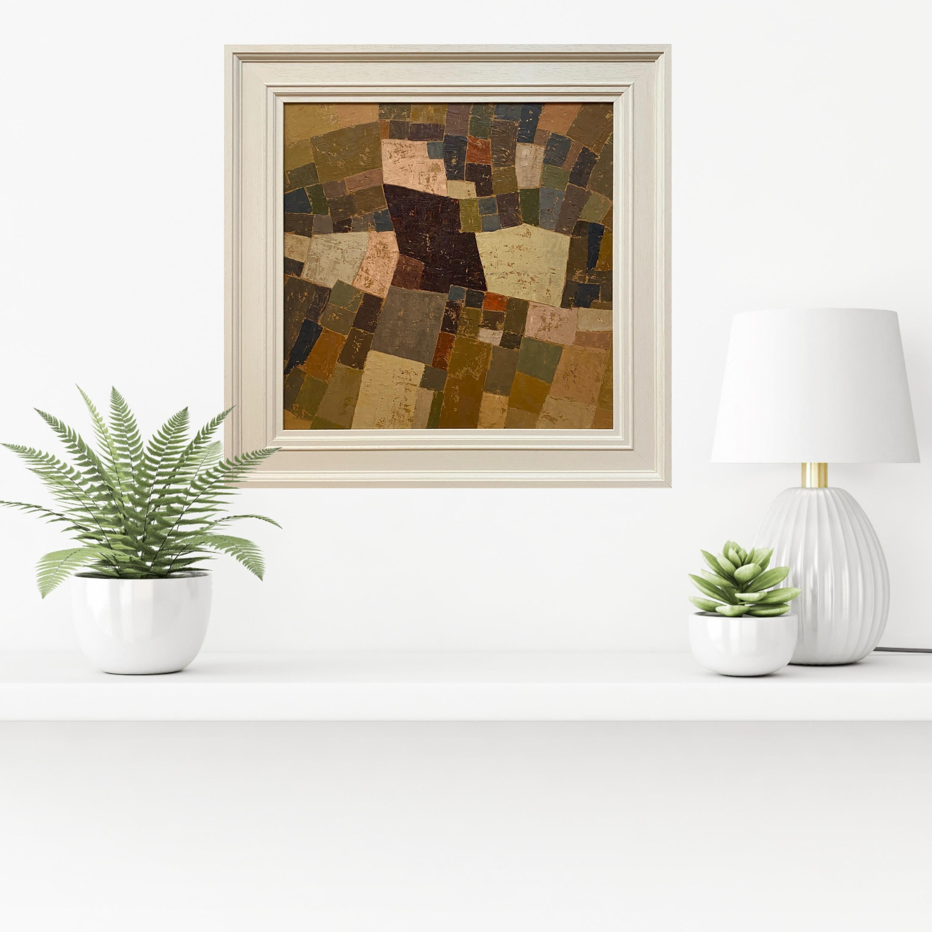 Connections, Landscape Artwork, Original Oil Painting, Abstract Art im Angebot 2