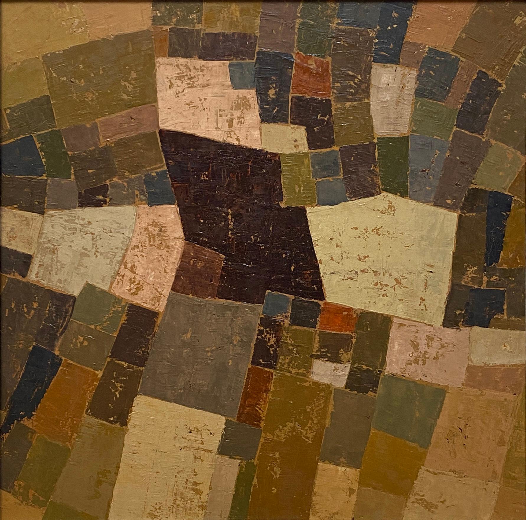 Miles Cole Abstract Painting – Connections, Landscape Artwork, Original Oil Painting, Abstract Art
