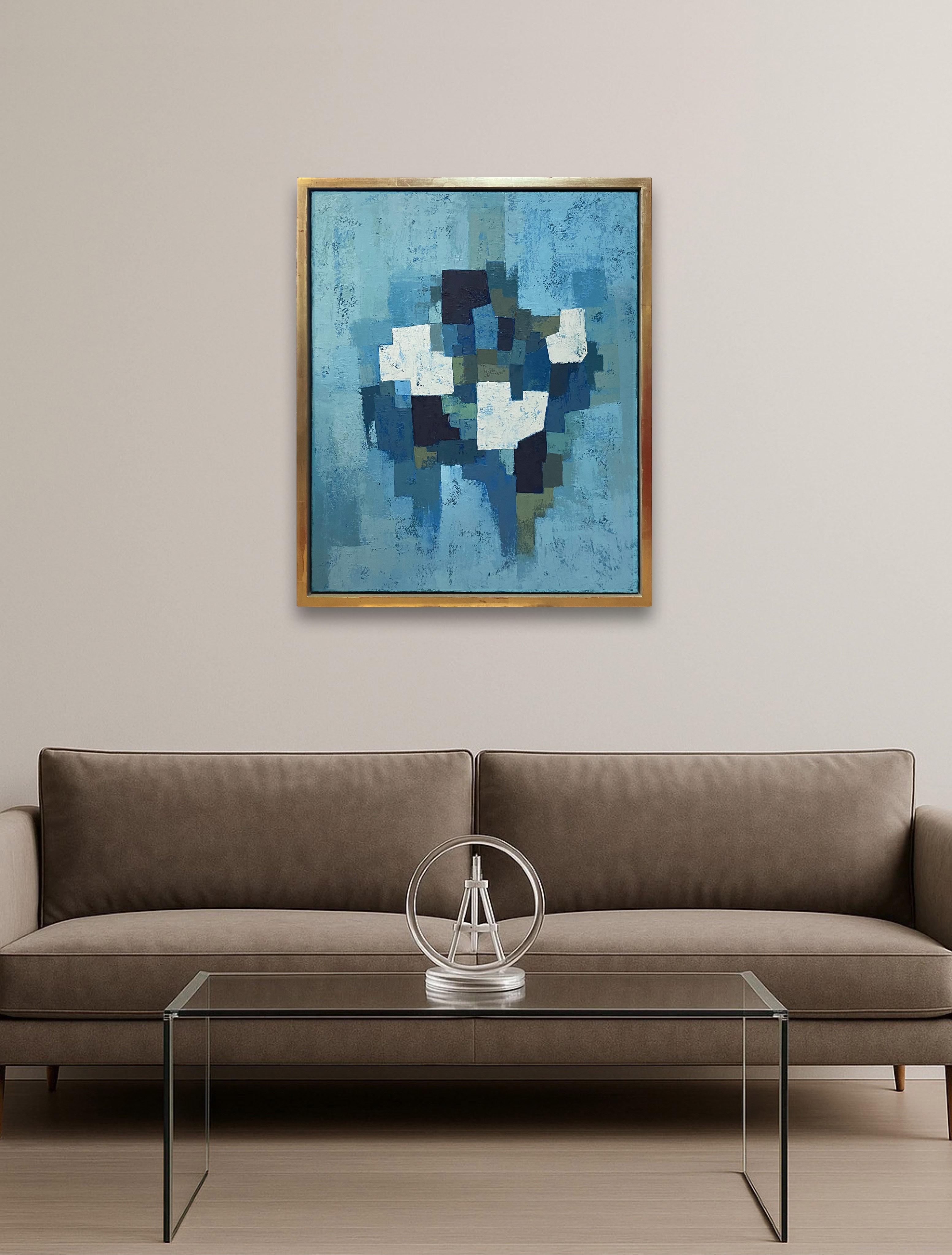 Emerging Forms, Landscape Artwork, Original Oil Painting, Abstract Art en vente 3