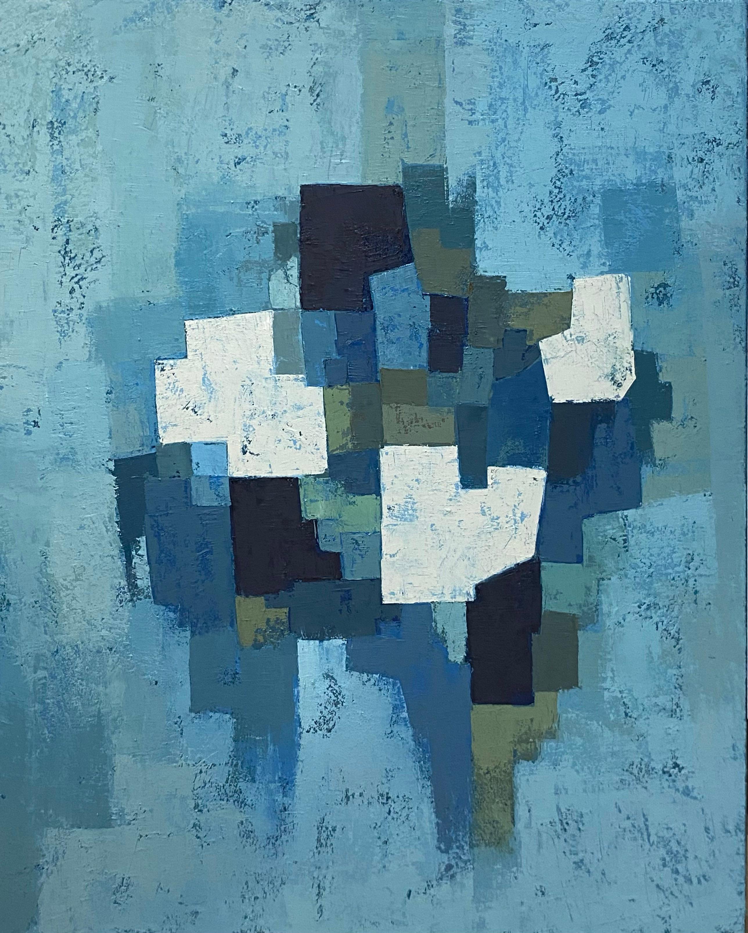 Landscape Painting Miles Cole - Emerging Forms, Landscape Artwork, Original Oil Painting, Abstract Art