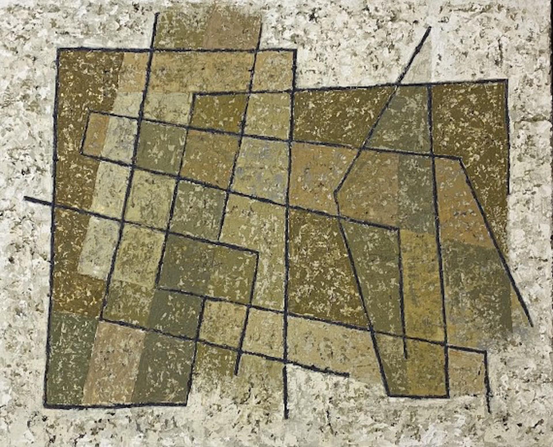 Miles Cole, Squares in a Space, Abstract Geometric Painting, Contemporary Art