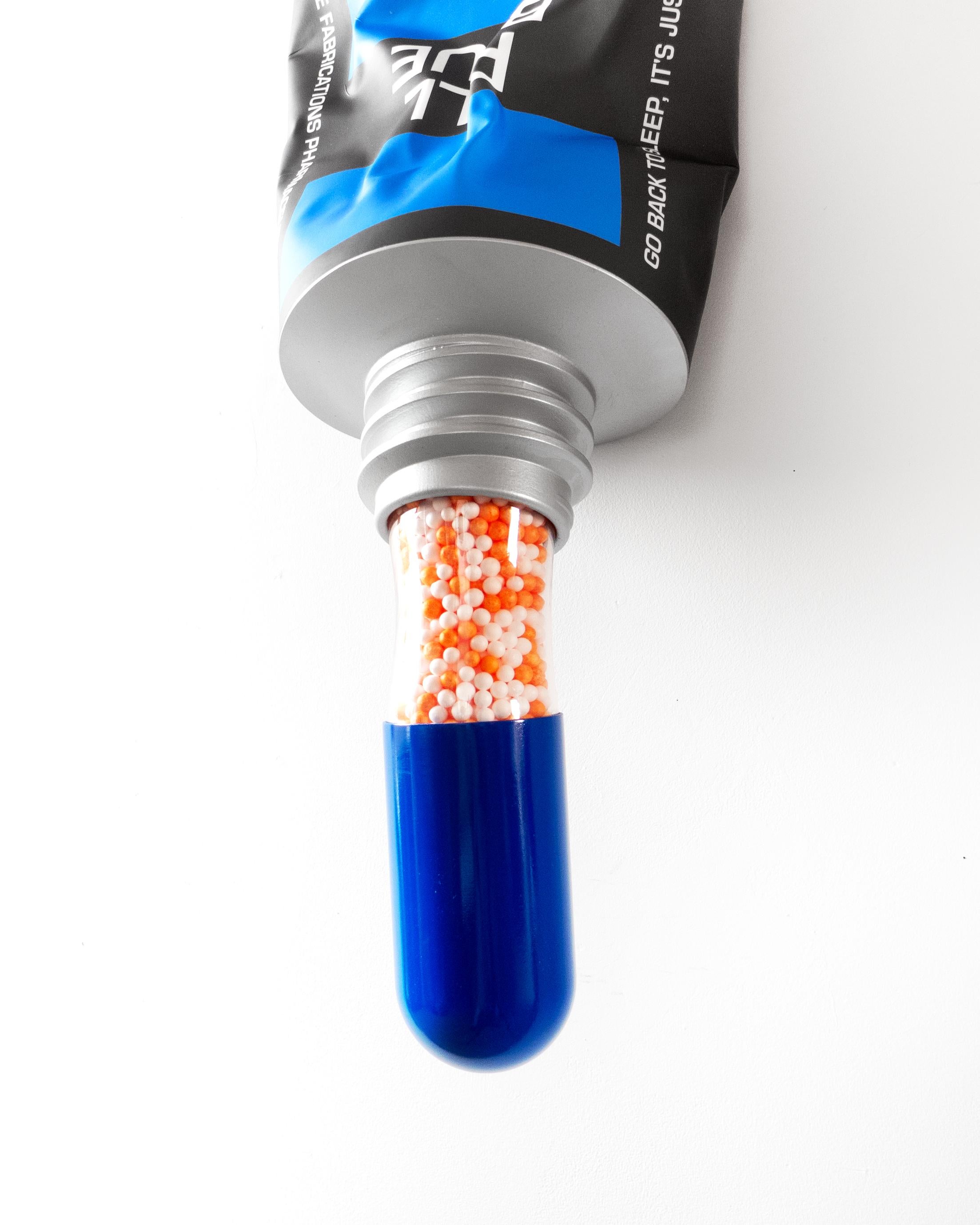 Miles Jaffe - Pilule bleue, Sculpture 2023 en vente 1