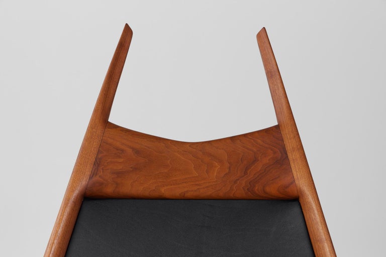Miles Karpilow Studio Craft Leather Lounge Chair For Sale at 1stDibs