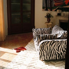 Miles Love Seat Zebra