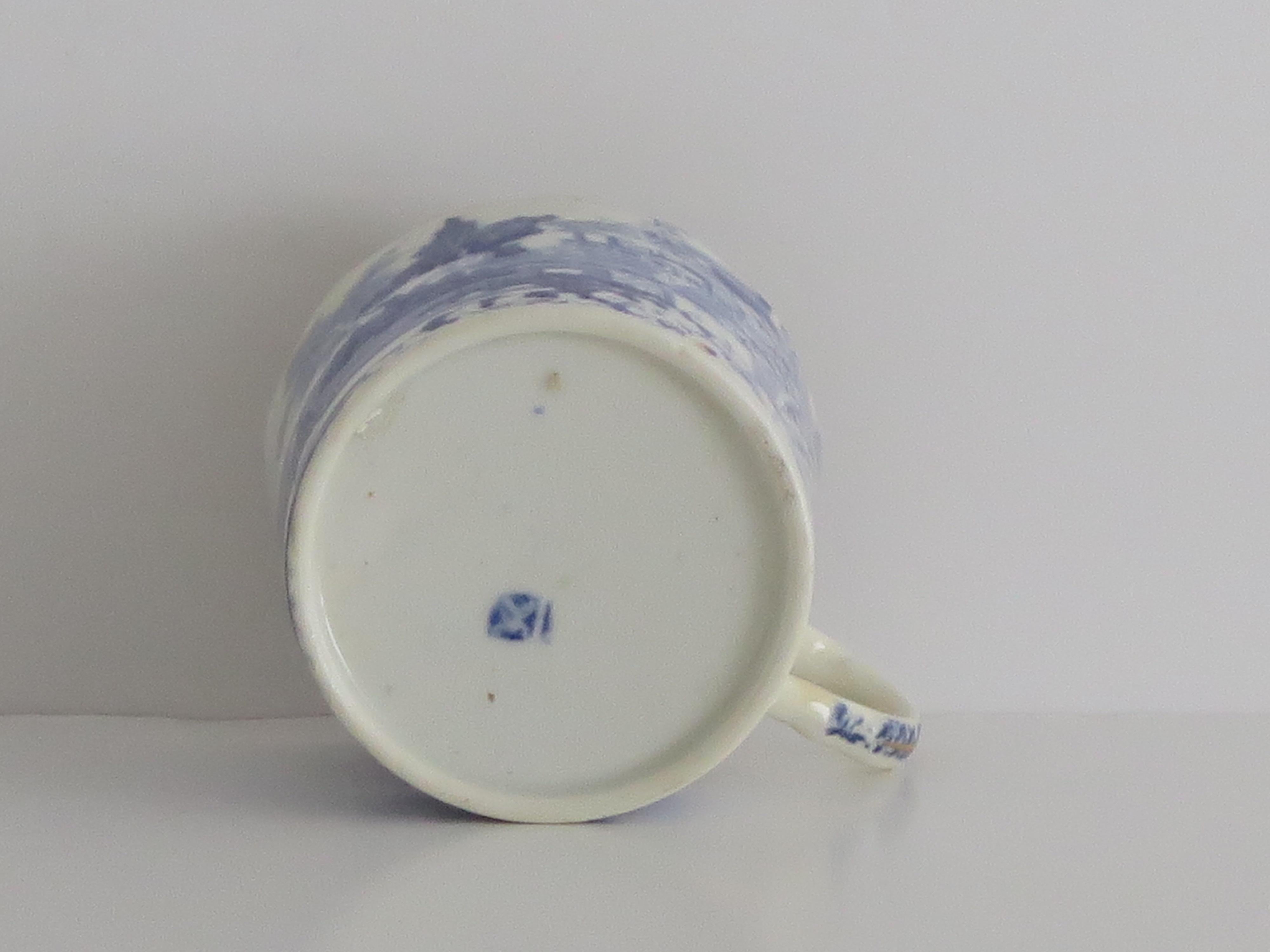 Miles Mason Coffee Can & Saucer Porcelain Chinamen on Verandah Pattern, Ca 1805 For Sale 10
