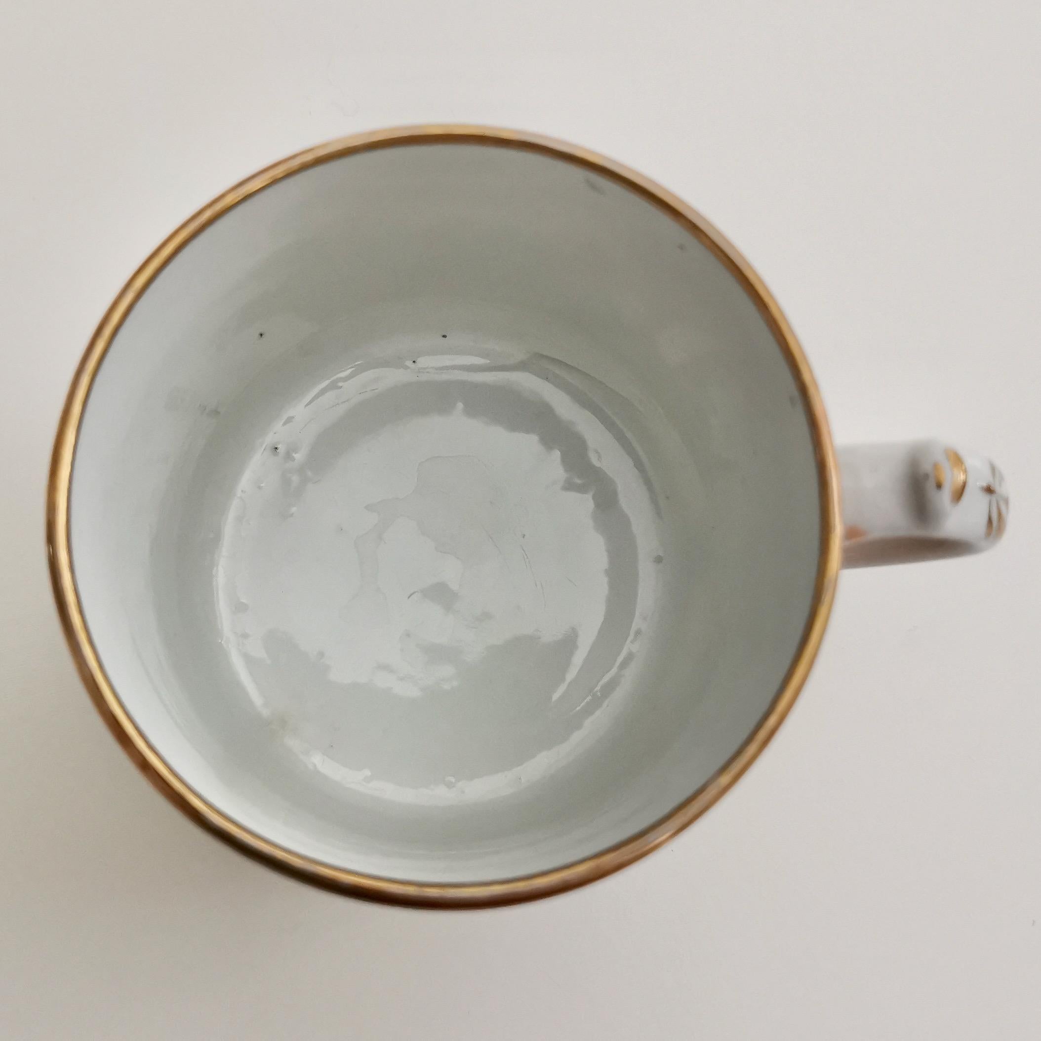 Miles Mason Orphaned Porcelain Coffee Can, Minerva and Cherubs, Regency 6