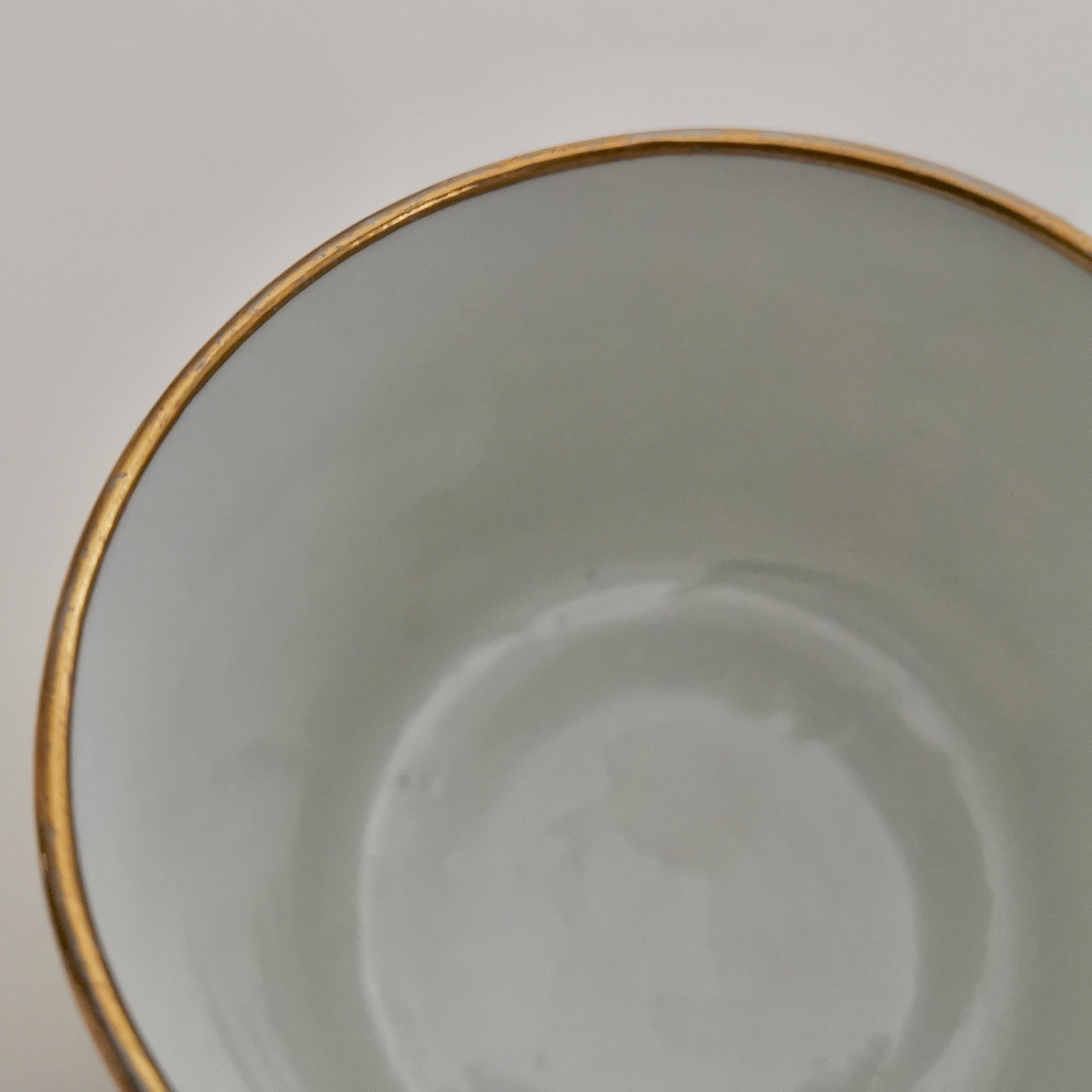 Miles Mason Orphaned Porcelain Coffee Can, Minerva and Cherubs, Regency 7