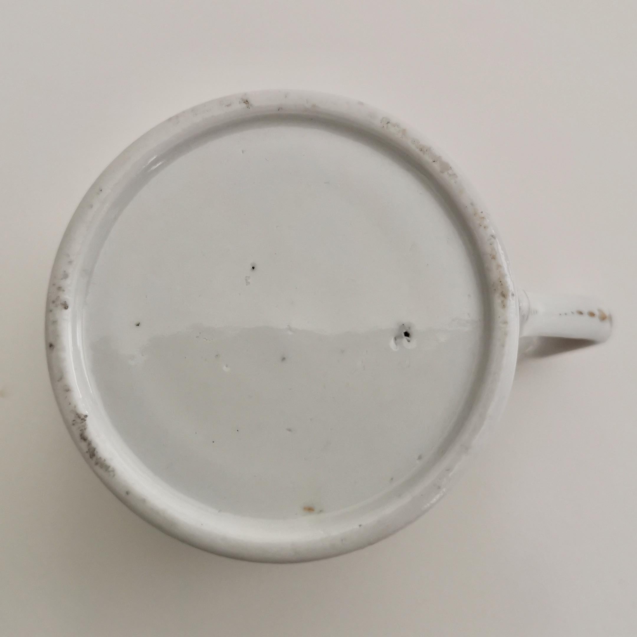 Miles Mason Orphaned Porcelain Coffee Can, Minerva and Cherubs, Regency 8