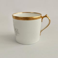 Miles Mason Orphaned Porcelain Coffee Can, White, Bat Printed Minerva