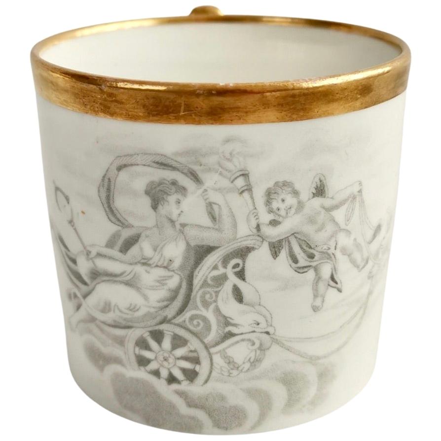 Miles Mason Orphaned Porcelain Coffee Can, White, Bat Printed Minerva
