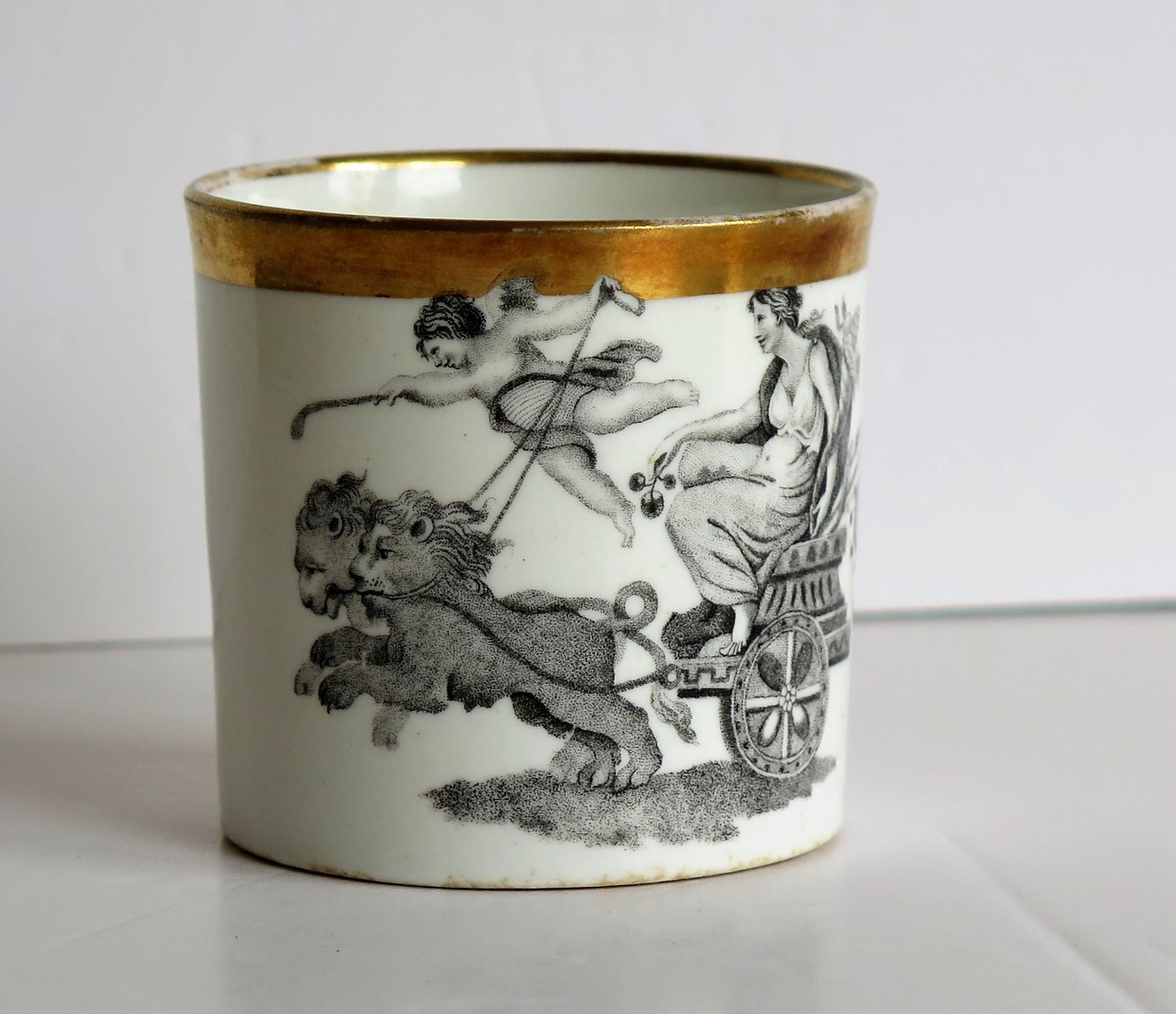 Miles Mason Porcelain Coffee Can & Tea Cup Classical Pattern No. 349, circa 1805 3