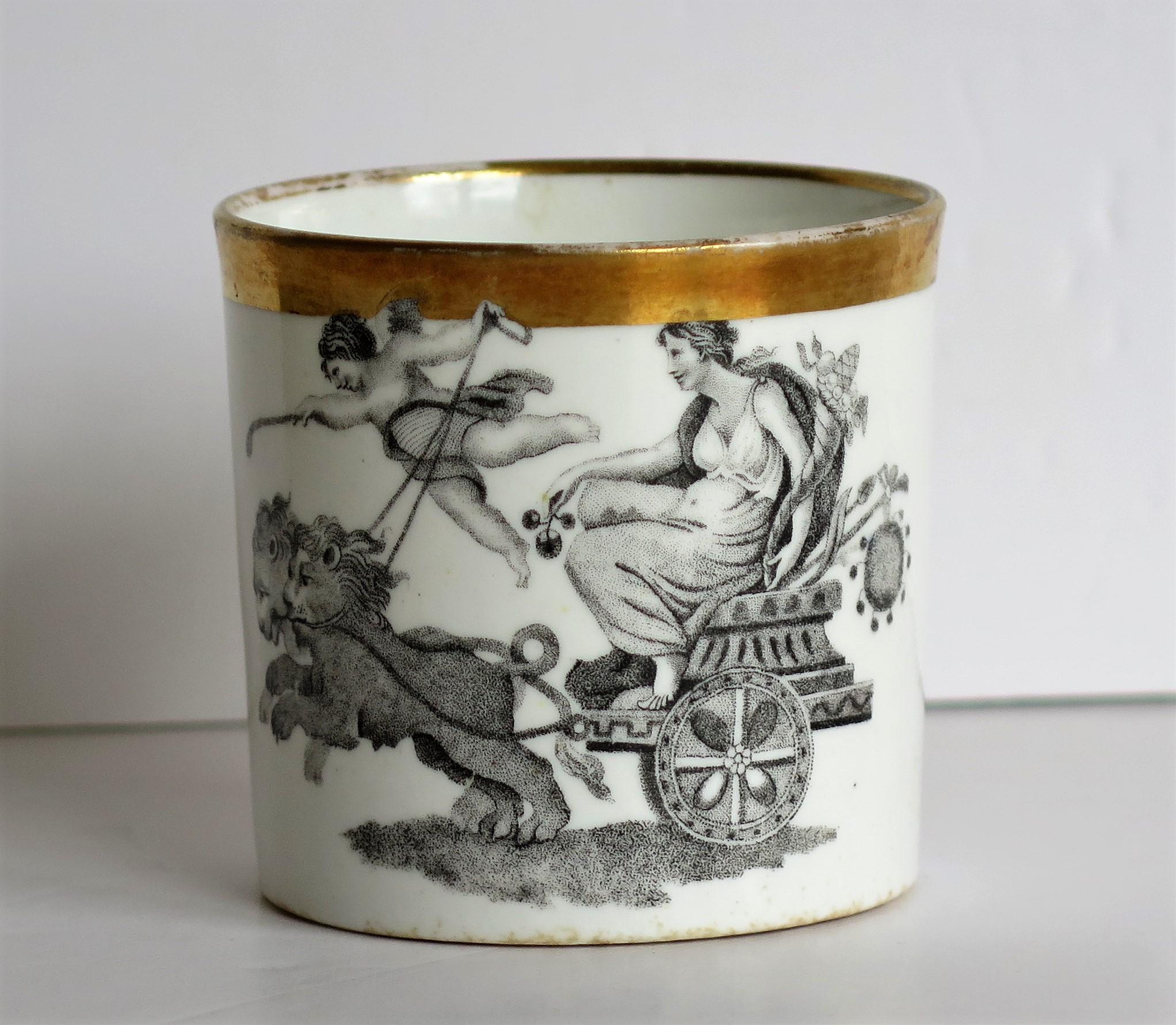 Miles Mason Porcelain Coffee Can & Tea Cup Classical Pattern No. 349, circa 1805 4