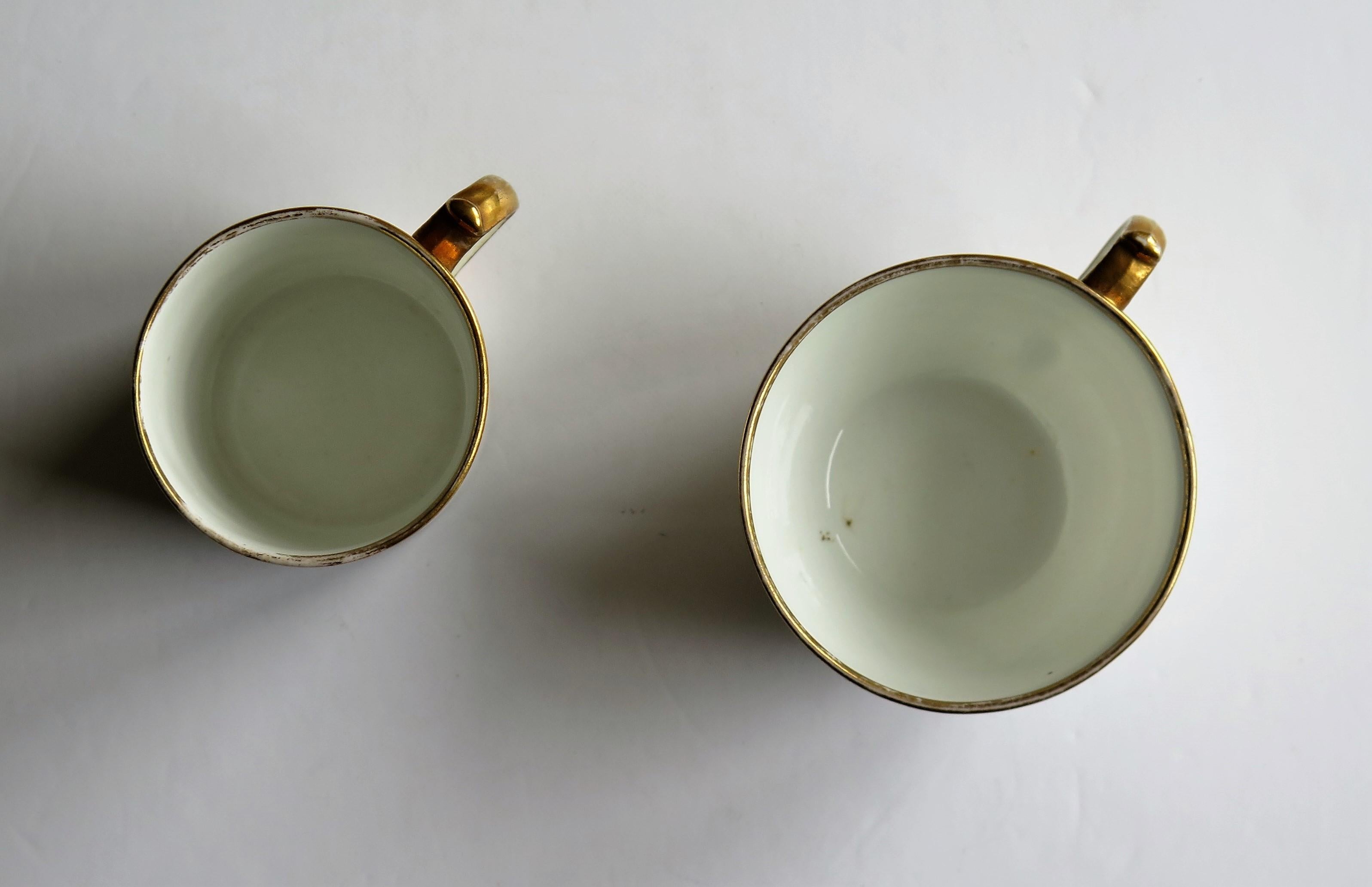 Miles Mason Porcelain Coffee Can & Tea Cup Classical Pattern No. 349, circa 1805 8