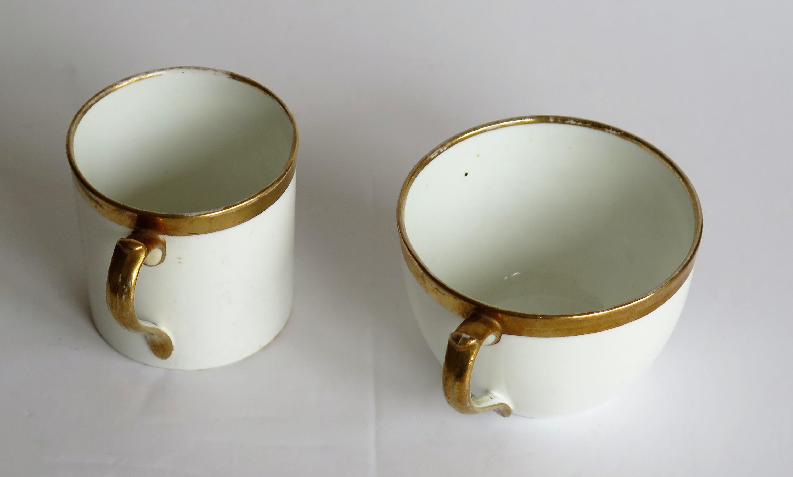 Miles Mason Porcelain Coffee Can & Tea Cup Classical Pattern No. 349, circa 1805 10