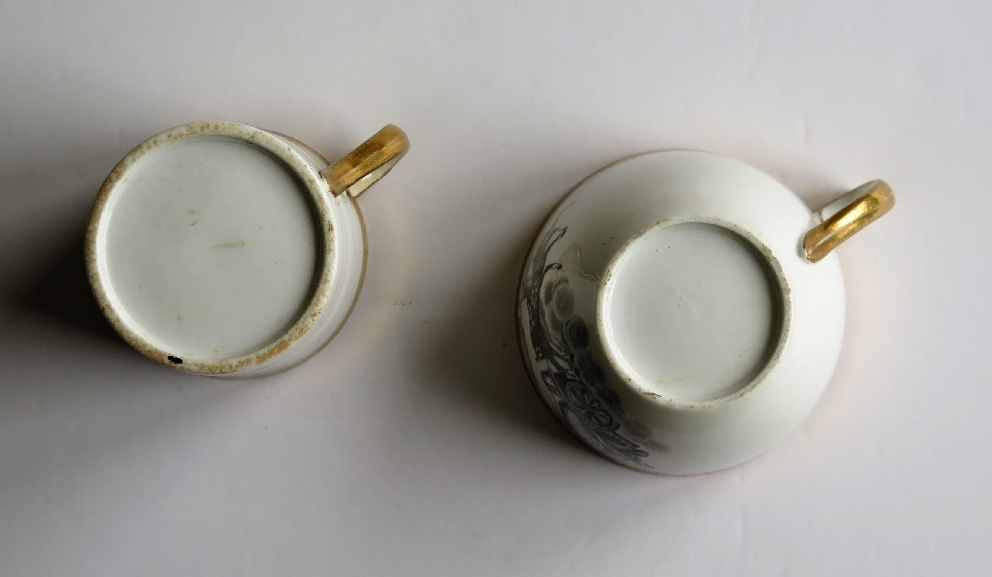 Miles Mason Porcelain Coffee Can & Tea Cup Classical Pattern No. 349, circa 1805 12