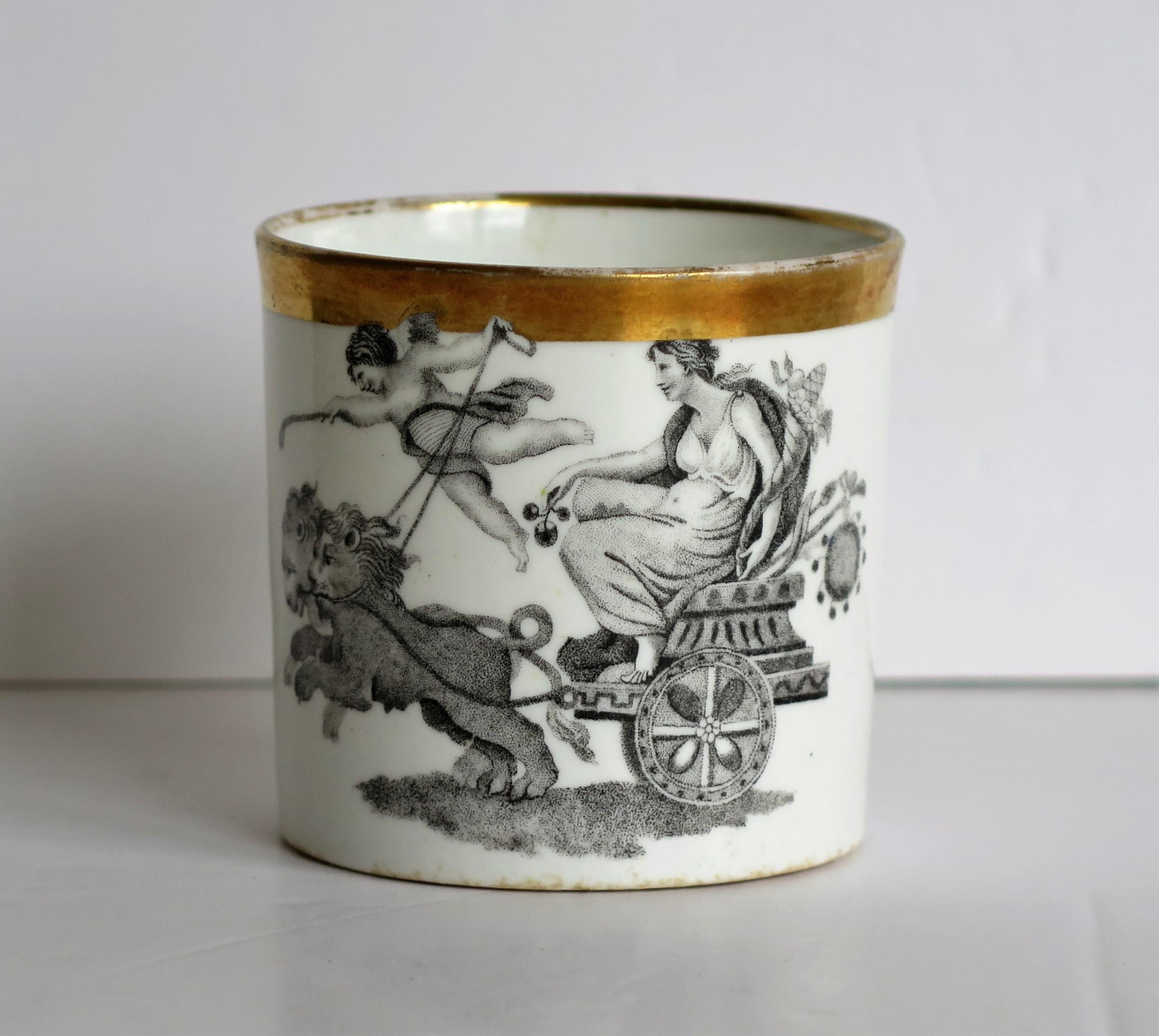 Miles Mason Porcelain Coffee Can & Tea Cup Classical Pattern No. 349, circa 1805 1
