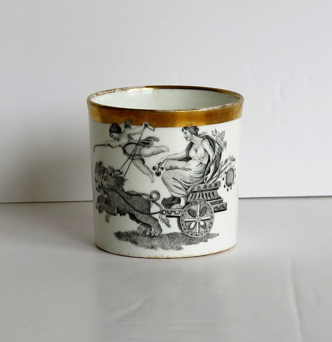 Miles Mason Porcelain Coffee Can & Tea Cup Classical Pattern No. 349, circa 1805 2