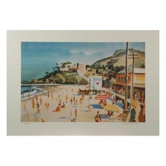 Milford Zornes "Main Beach Laguna" Lithograph Print Limited 1 of 250 Signed