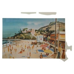 Milford Zornes "Main Beach Laguna" Lithograph Print Limited 60 of 250 Signed
