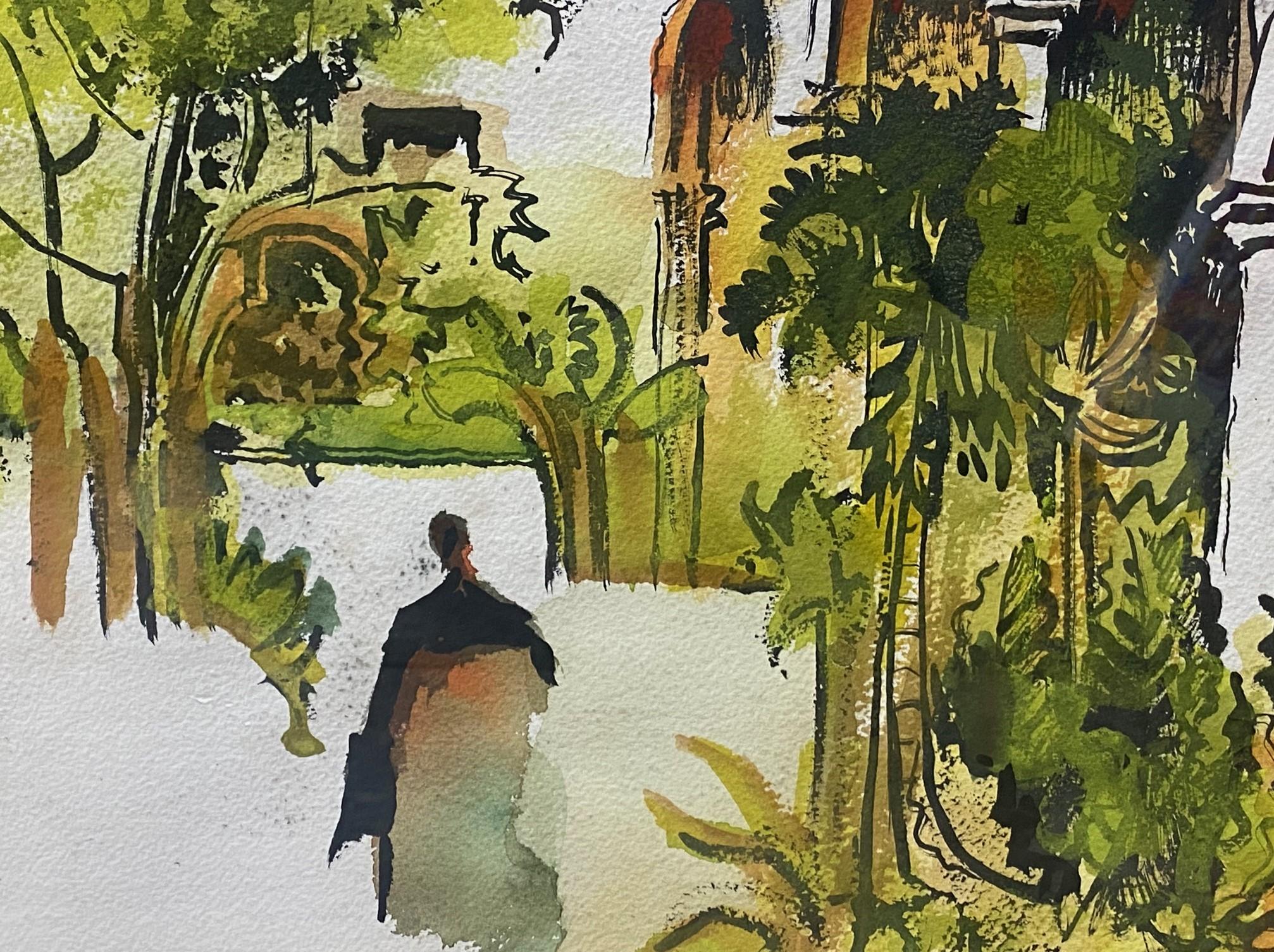 Milford Zornes Pintura en acuarela original firmada por un artista californiano de mediados de siglo Pintado a mano en venta