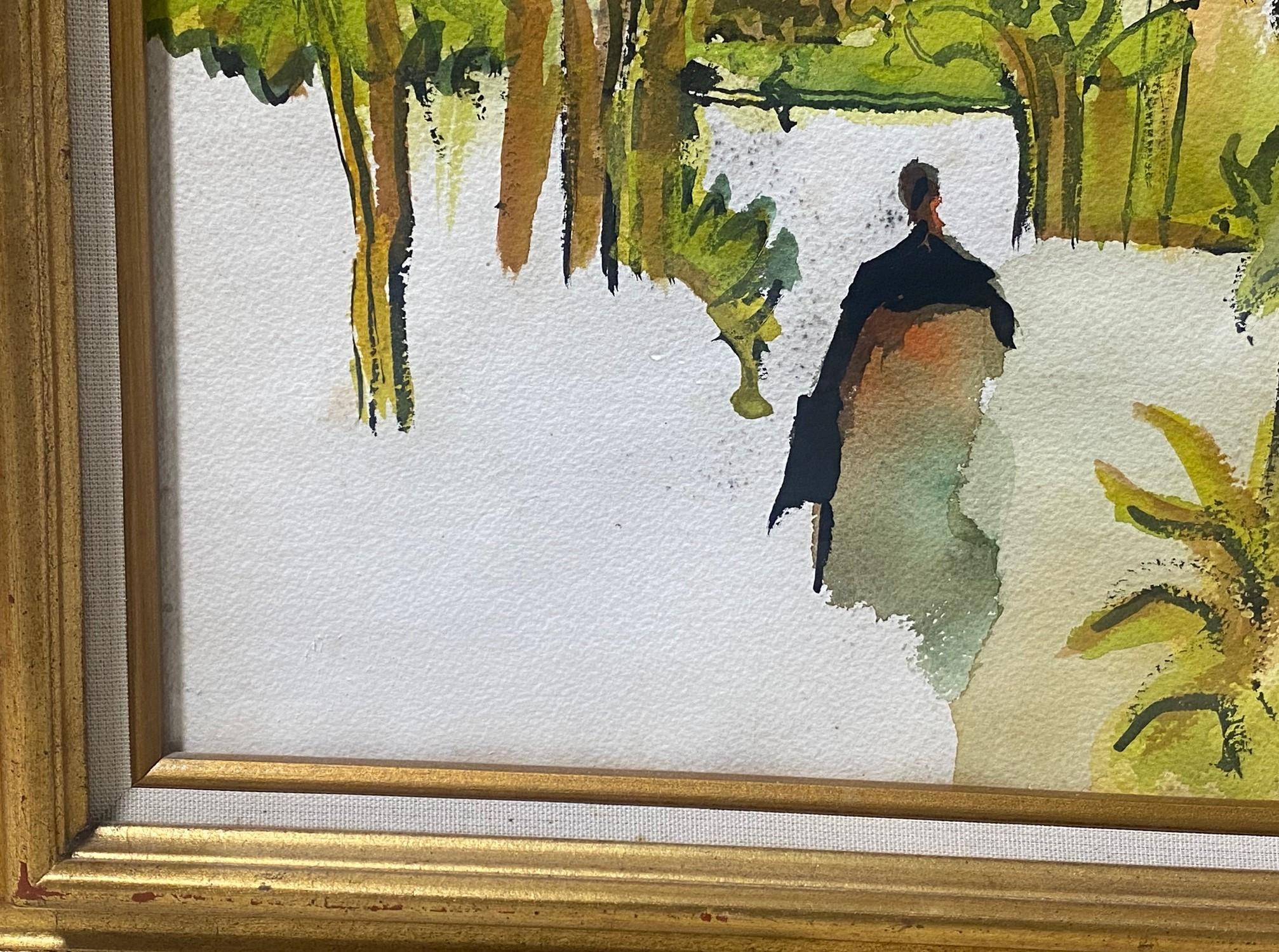 Milford Zornes Pintura en acuarela original firmada por un artista californiano de mediados de siglo en venta 1