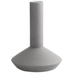Milia Seyppel Handmade Ceramic Vase, Grey Engobe Glazing Outside by Karakter