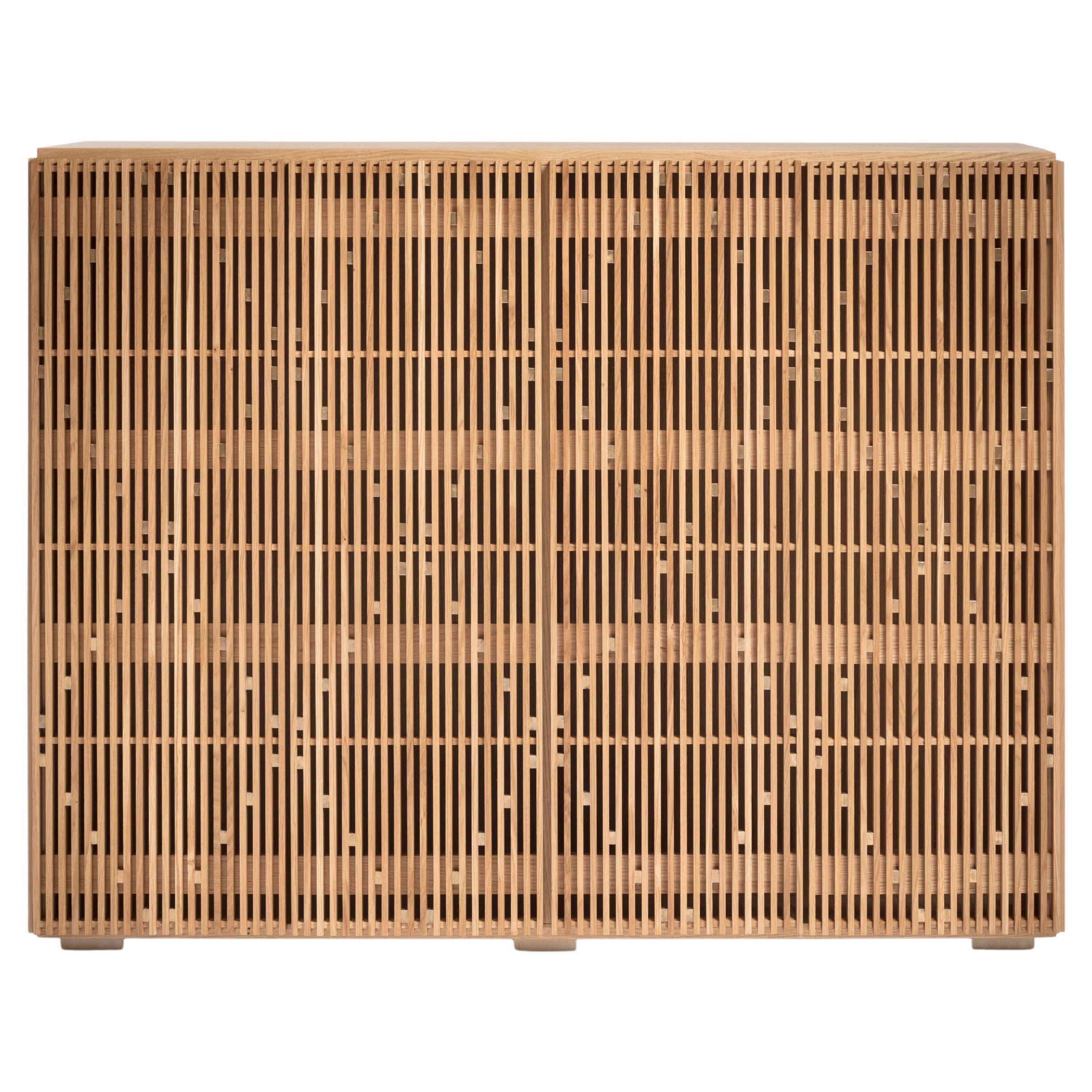 Mobile Milione, in Wood Oak e ottone, di Debonademeo per Medulum