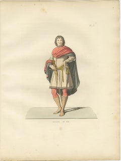 Military and Judicial Costumes from Medieval Italian Society - Published in 1845