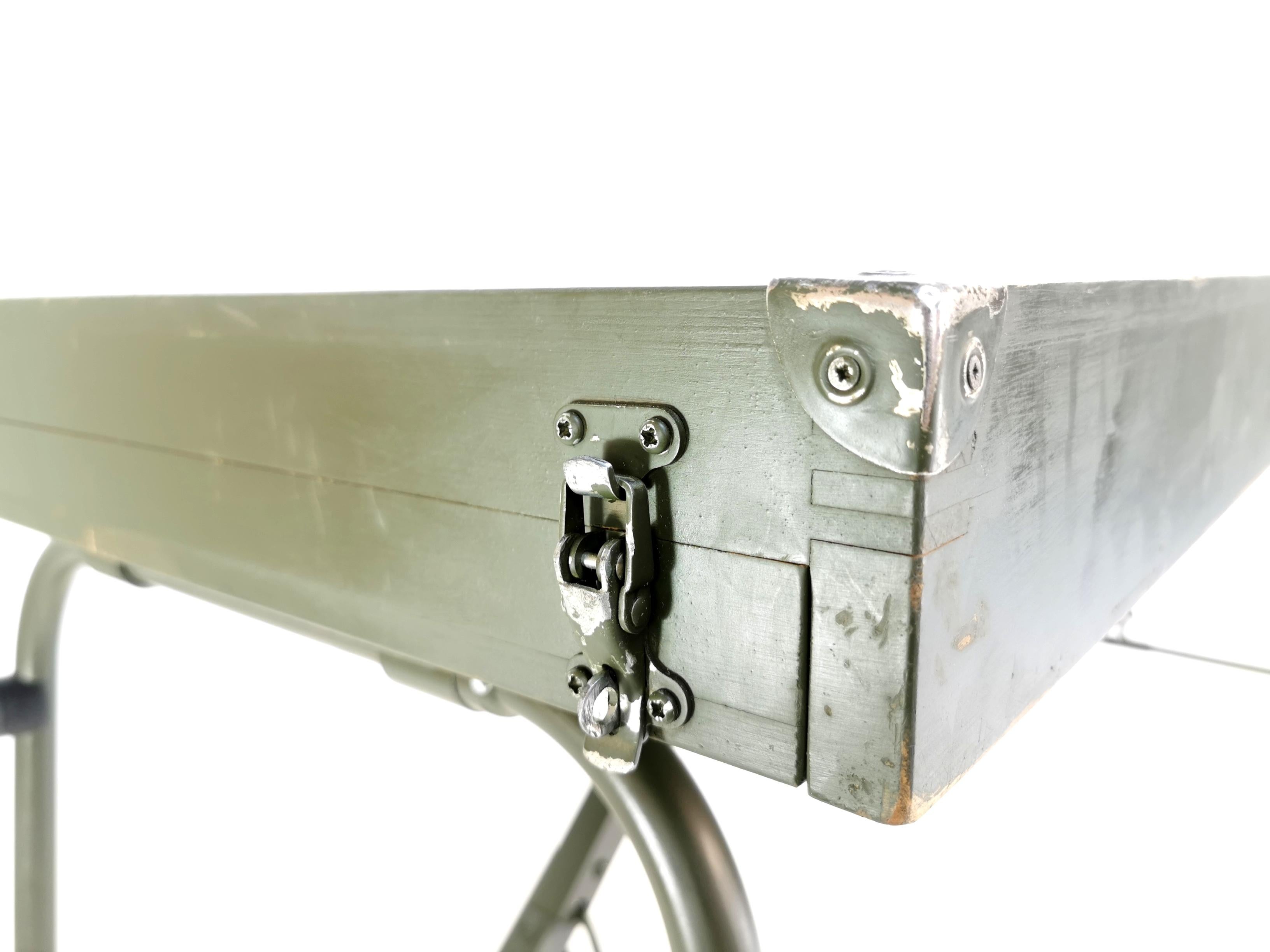 Military Army Mobile Office Folding Map Command Planning Desk In Good Condition For Sale In STOKE ON TRENT, GB