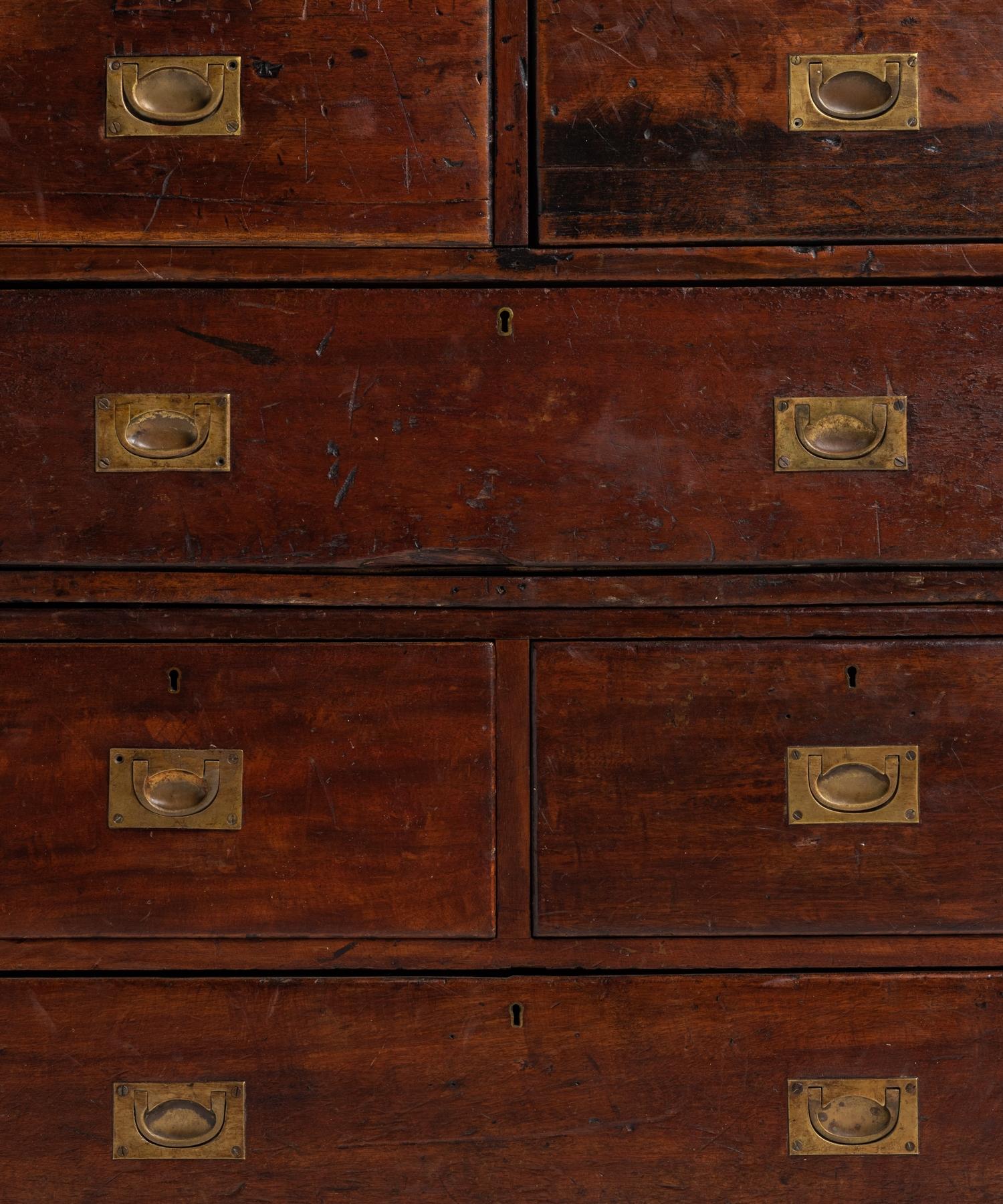 English Military Bank of Drawers