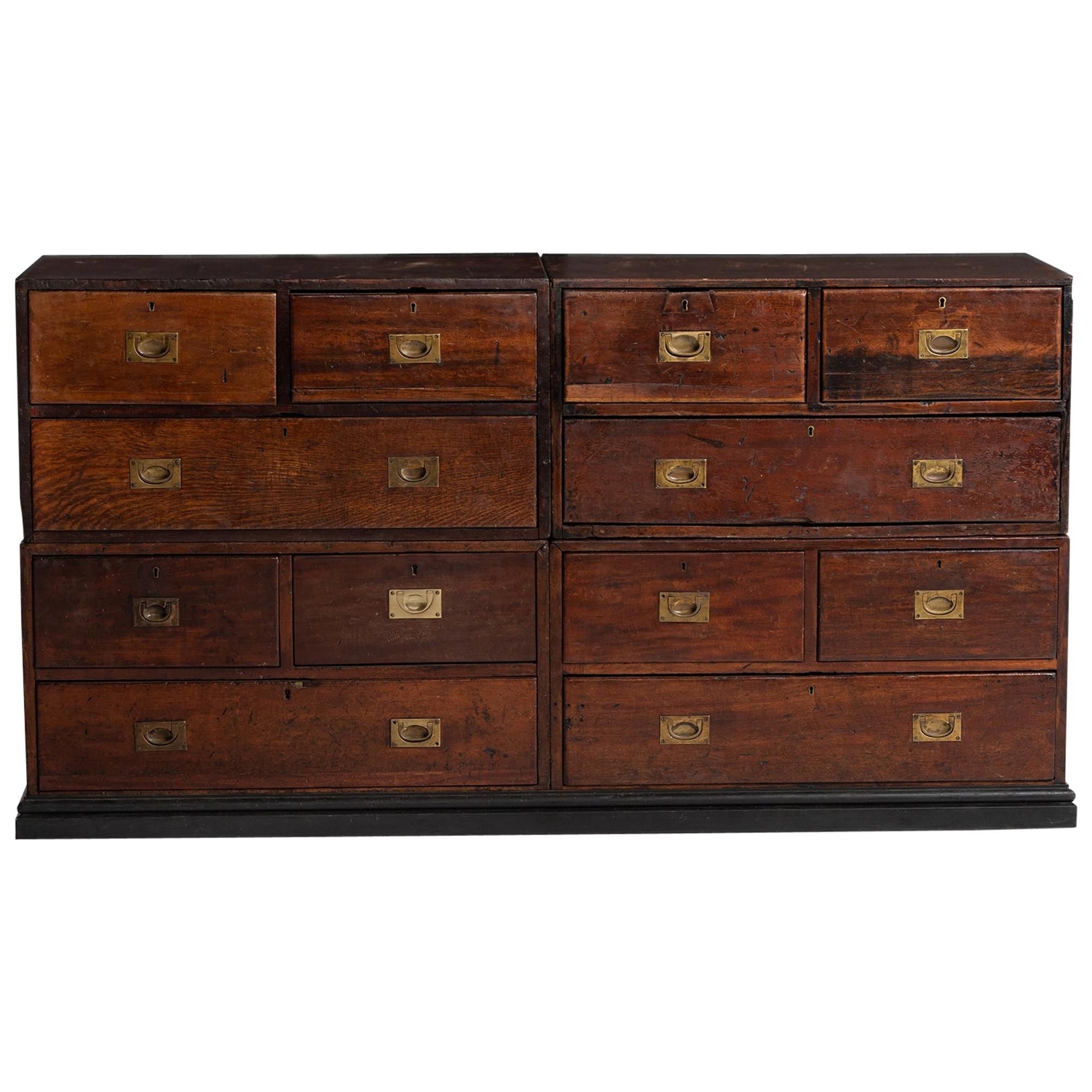 Military Bank of Drawers
