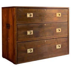 Military Campaign Chest of Drawers Victorian Teak 'circa 1870' Number 29