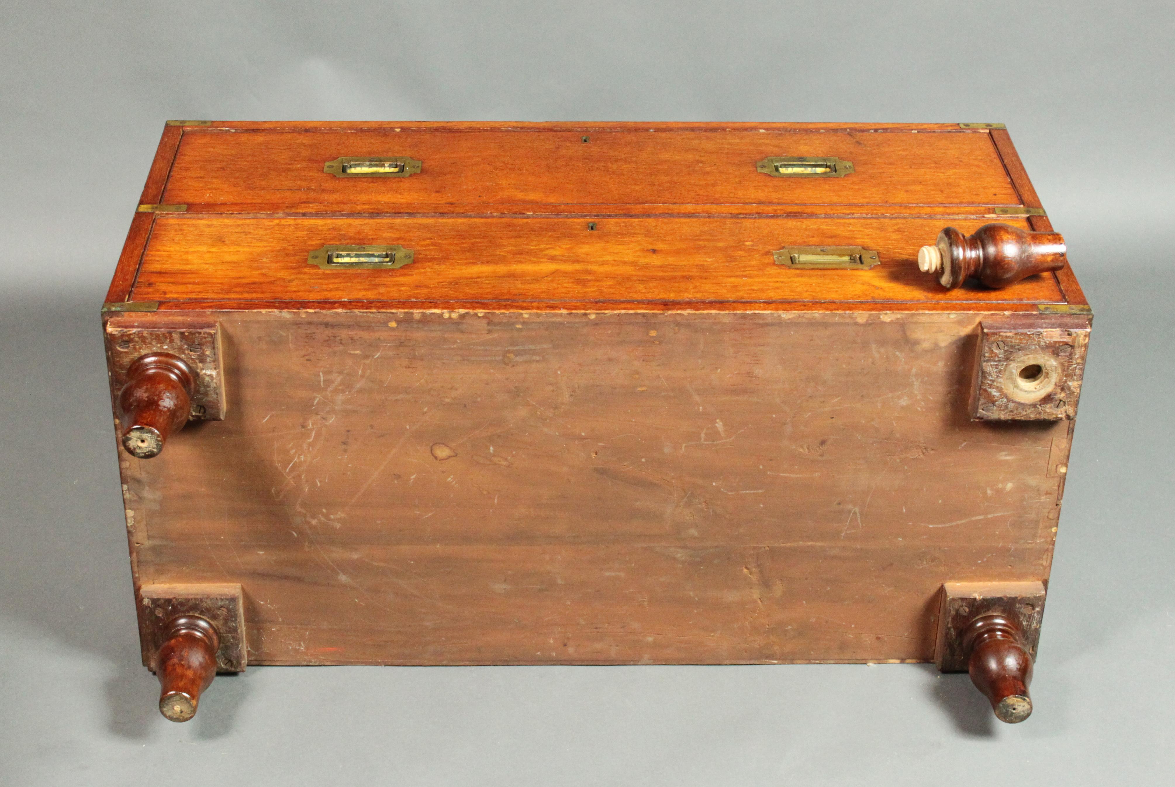 Teak Military Chest with Provenance