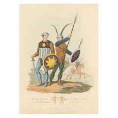 Military Costume of the Gothic Nations on the Western Coasts of the Baltic, 1815
