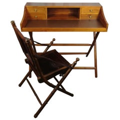 Retro Military Desk with Chair