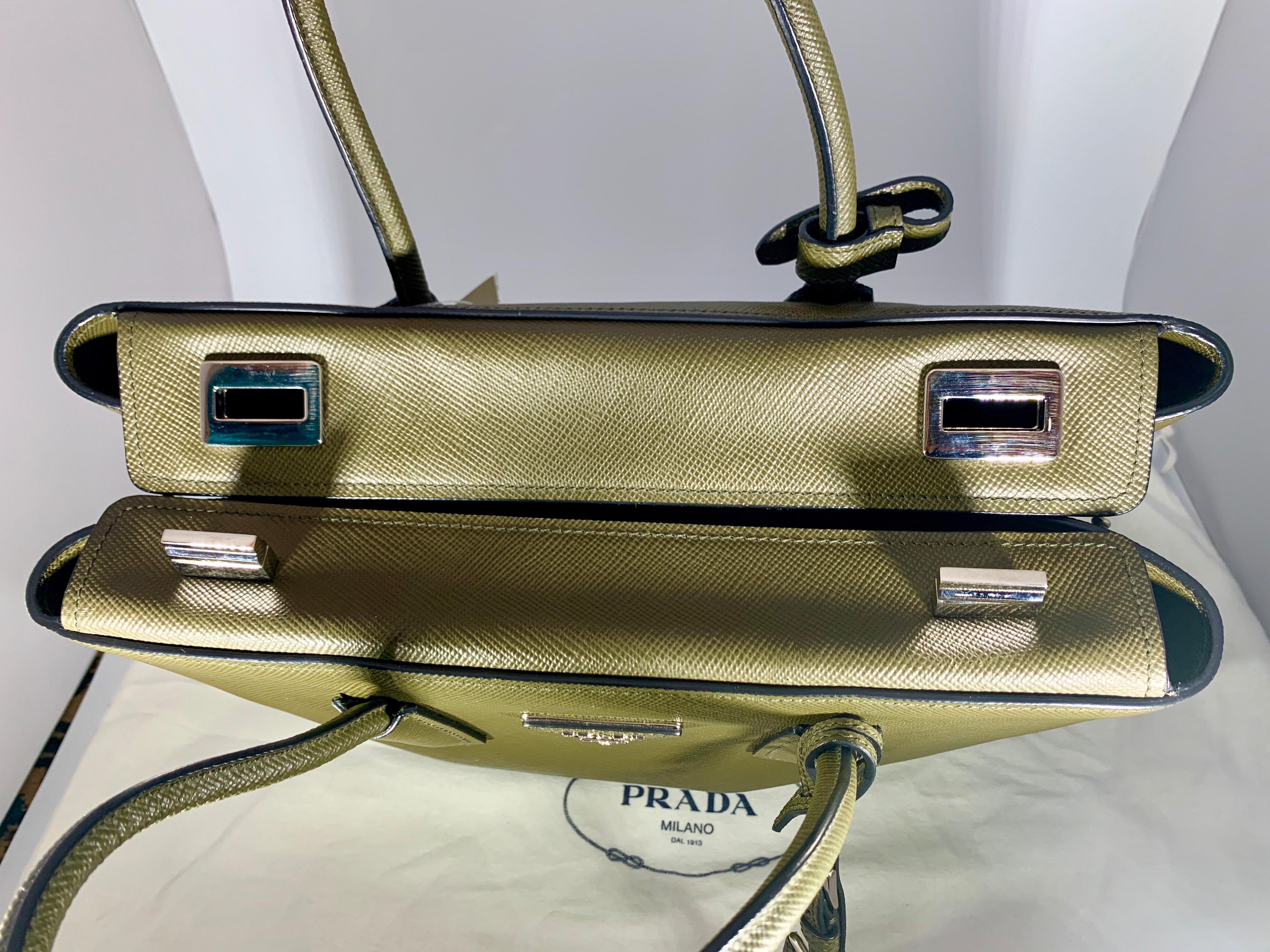 army green prada bag