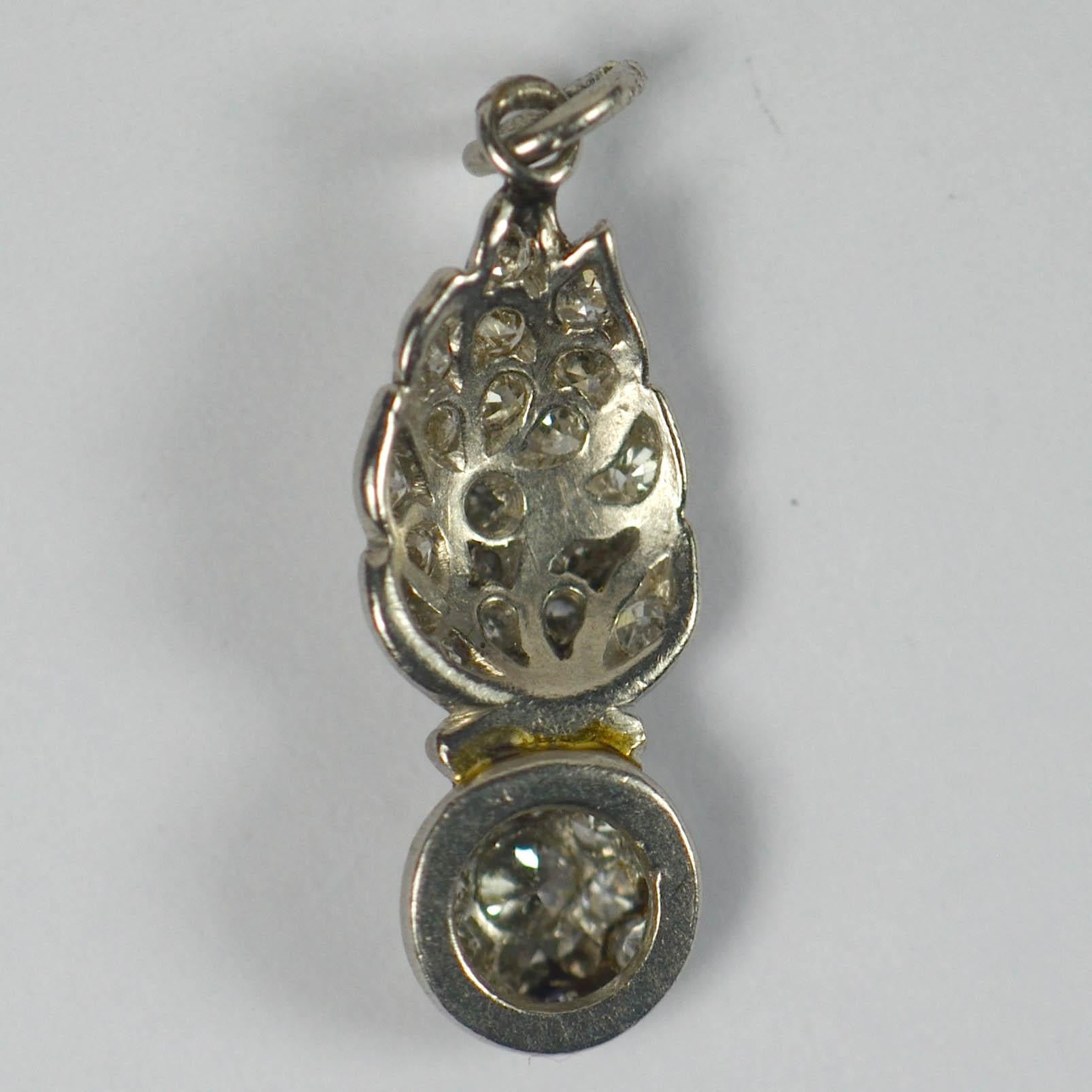 Military Grenadiers White Gold Diamond Charm In Good Condition In London, GB