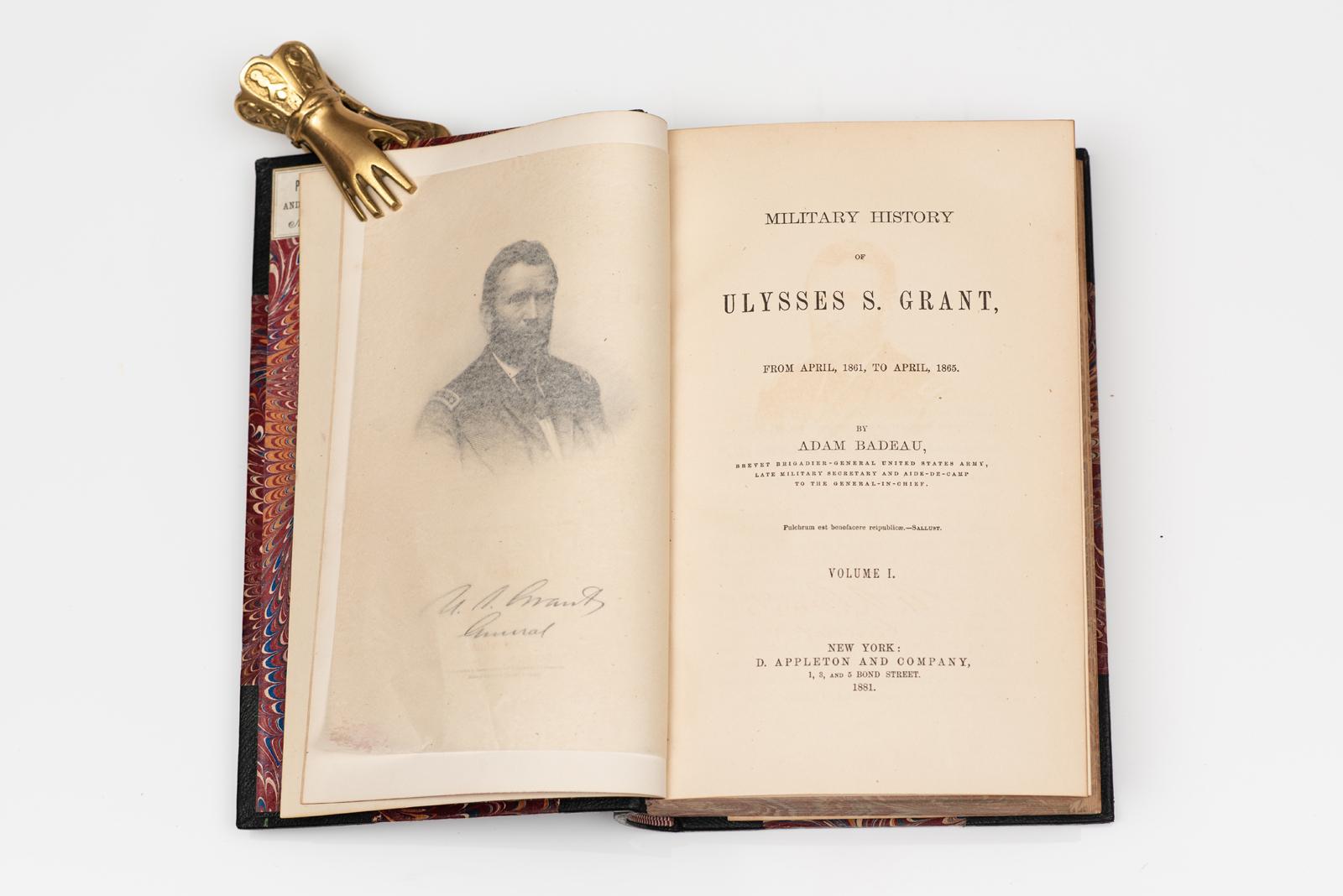 XIXe siècle 3 Vols. Adams. Histoire militaire d'Ulysses S. Grant en vente