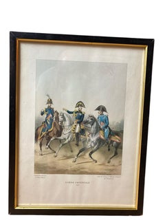 Illustration militaire intitulée Garde Impériale par l'artiste français du 19e siècle Al