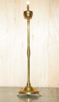 MILITARY INTEREST ANTiQUE VICTORIAN FLOOR STANDING ELECTRIC CONVERTED OIL LAMP