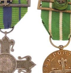 Military items - Two silver medals from the Portuguese Legion - 19th century