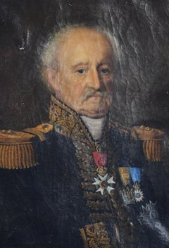 Military Portrait 19th Century of General Pierre-Augustin Hulin