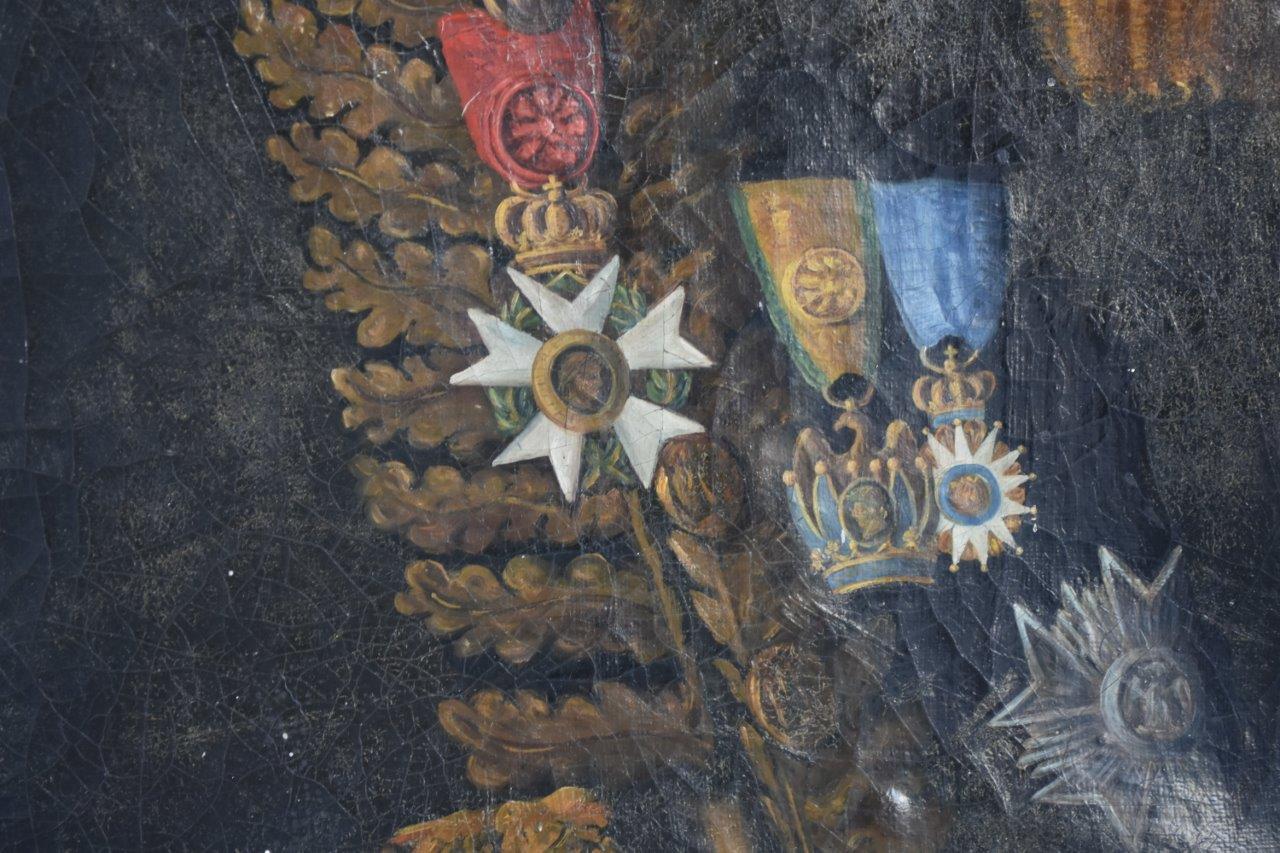 Français Portrait militaire du 19ème siècle du général Pierre-Augustin Hulin