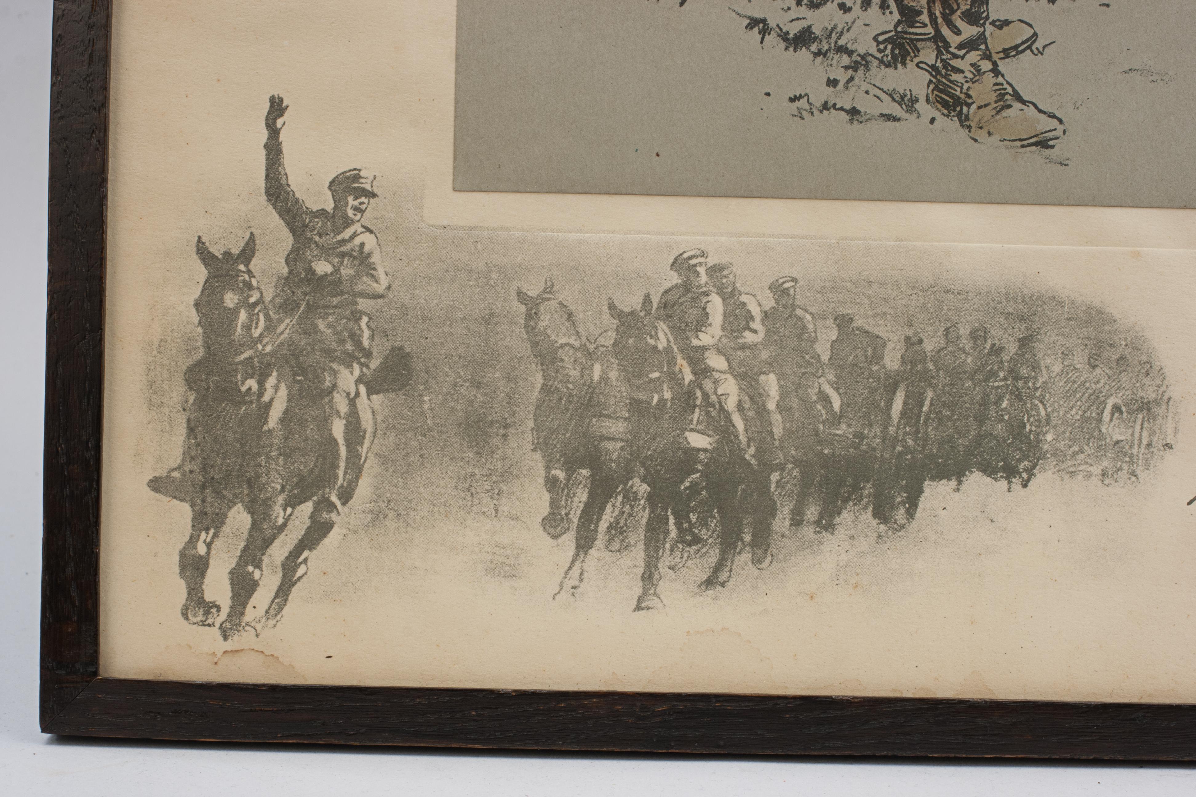 Early 20th Century Military Print, The Gunner By Snaffles For Sale