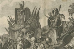 Military Procession with Spoils of War After Gerard de Lairesse Rossetti, ca1700