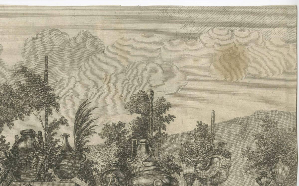 Military Procession with Spoils of War After Gerard de Lairesse Rossetti, ca1700